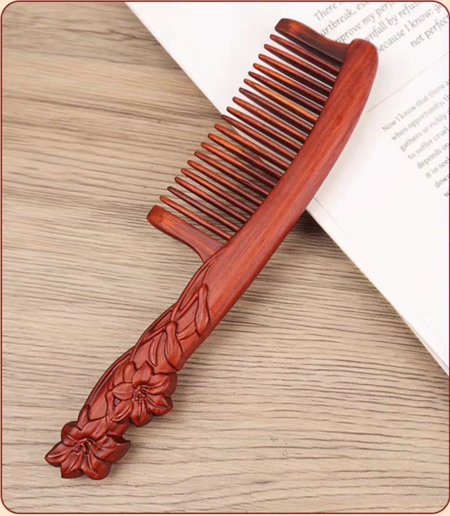 故宫小叶紫檀如意梳