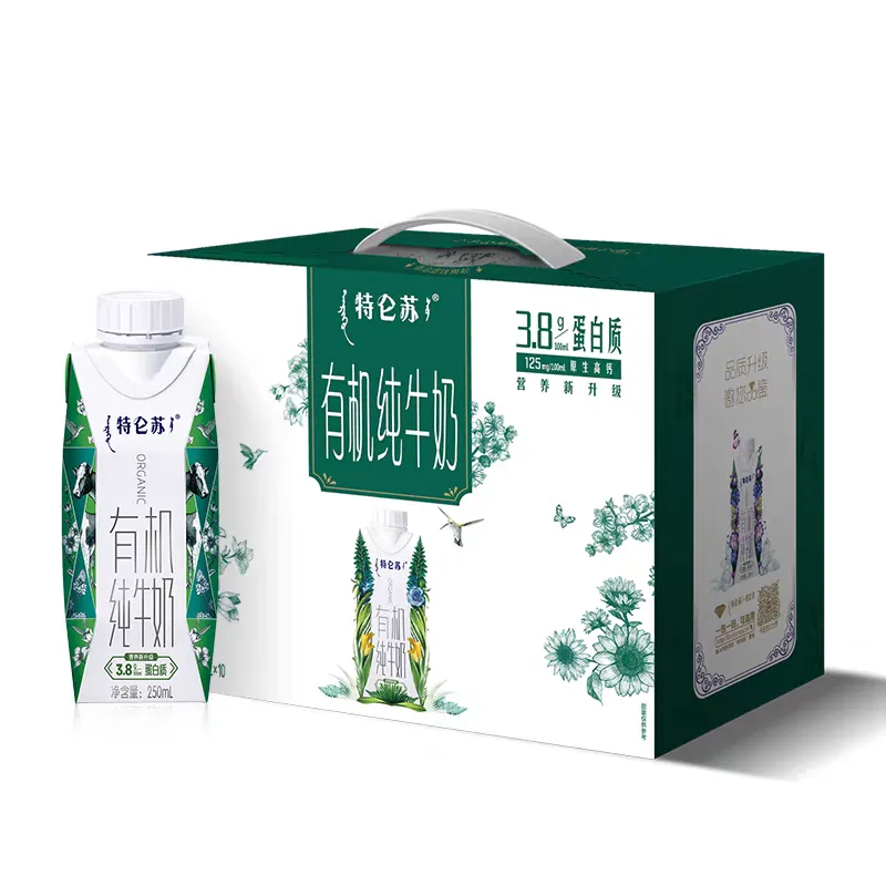 蒙牛3.8蛋白有机纯牛奶